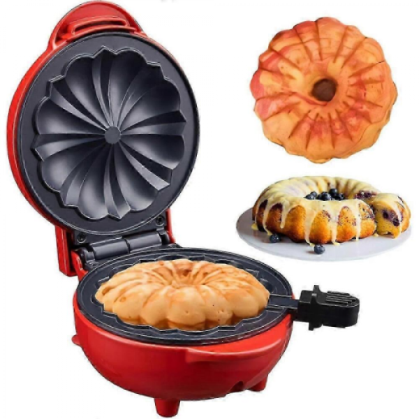 Black Friday Mini Cake Maker Double-Sided Heating Portable Bundts Cake Maker Electric Cupcake Maker for Breakfas